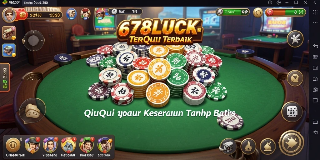 Tampilan gameplay seru dalam 678LUCK yang penuh aksi dan strategi QiuQiu.