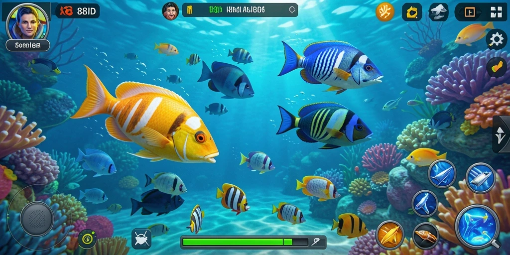 Tampilan gameplay 88ID yang seru dalam aksi menembak ikan.