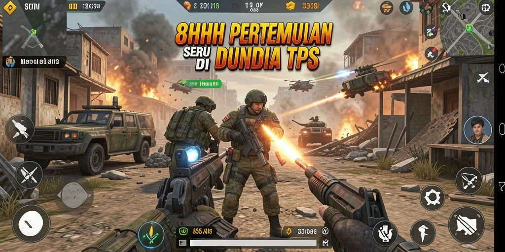 Tampilan gameplay seru dan dinamis di 8HHH.