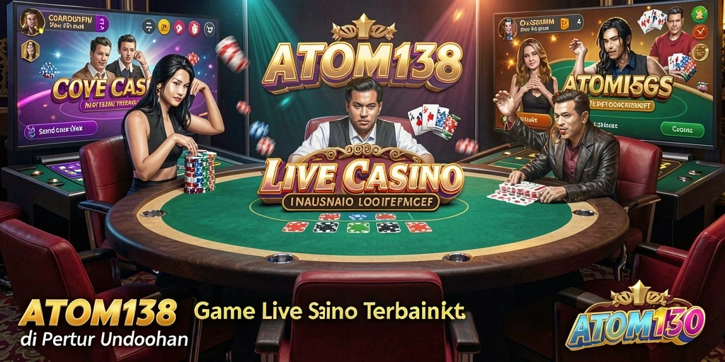 Screenshot gameplay Live Casino ATOM138 yang menarik dan interaktif.