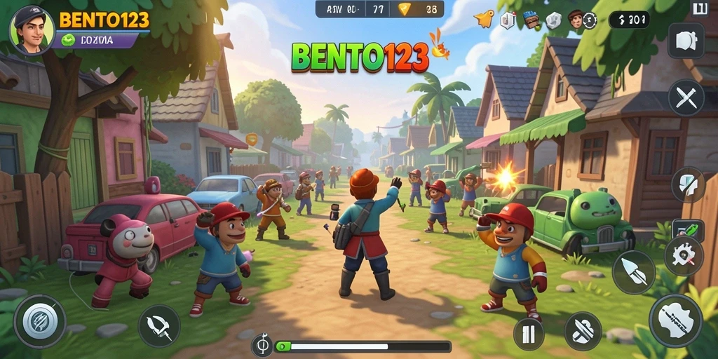 Tampilan screenshot utama dari gameplay BENTO123 yang seru dan interaktif.