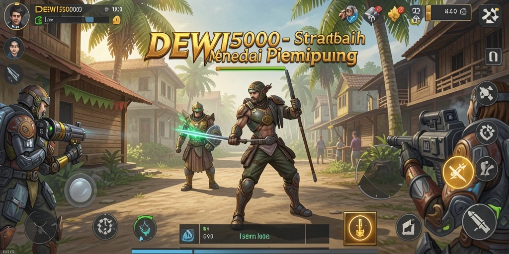 Tampilan gameplay DEWI5000 yang mendebarkan dan penuh strategi.