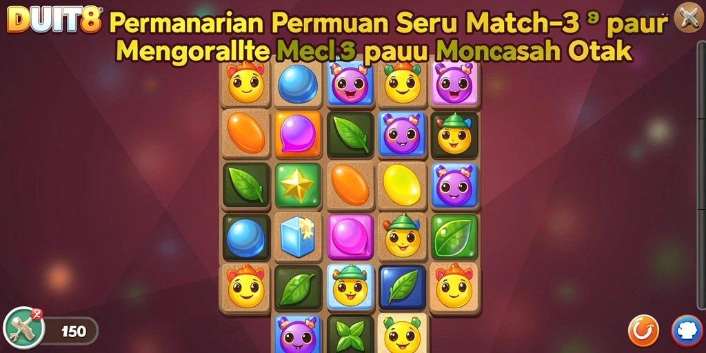 Tampilan gameplay seru dengan grafis menawan di DUIT8.