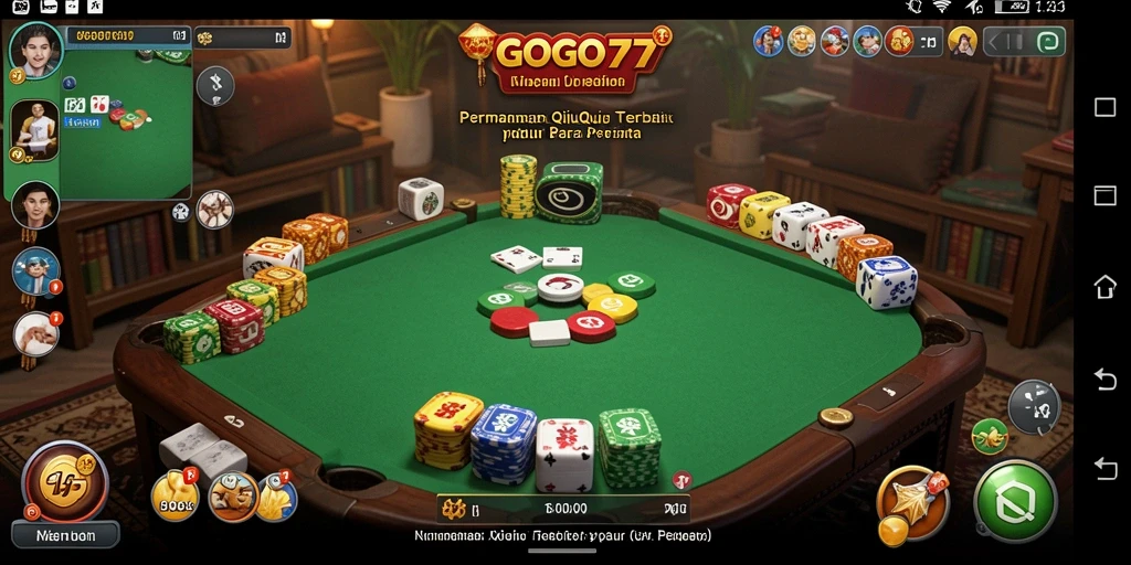 Tampilan gameplay QiuQiu yang seru di GOGO77.