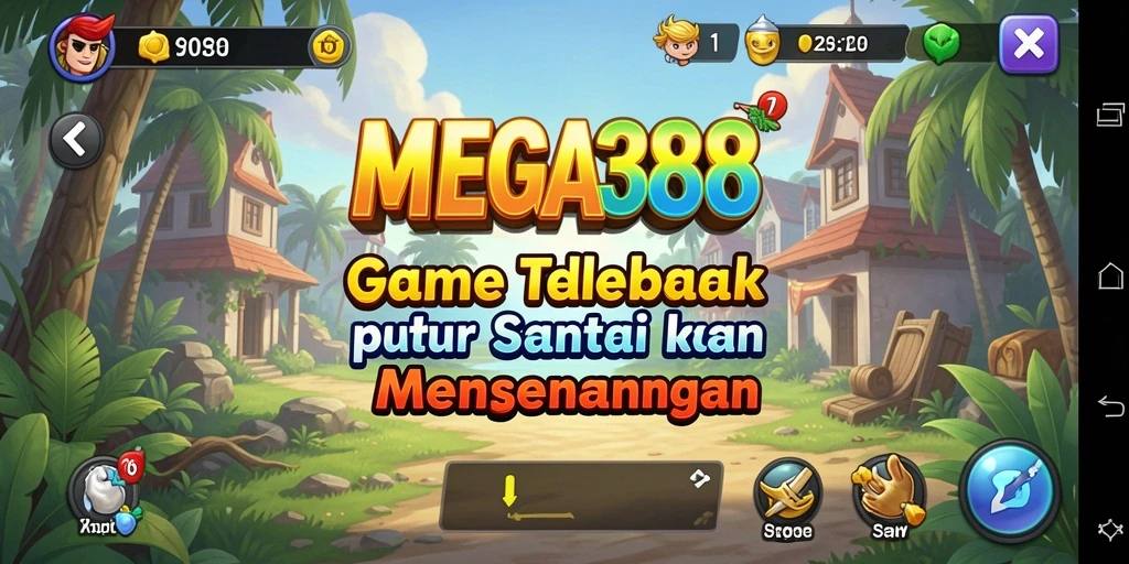 Tampilan gameplay MEGA388 yang menarik dan penuh warna.