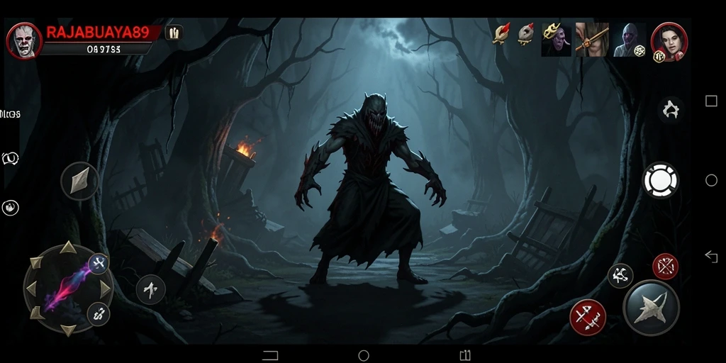 Gameplay menegangkan dari RAJABUAYA89 di dunia kegelapan.