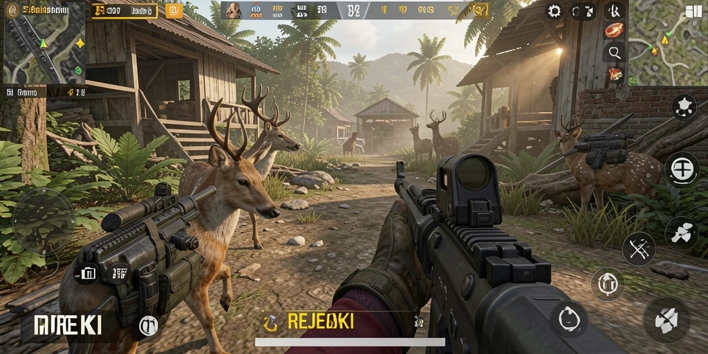 Tangkapan layar gameplay REJEKI yang intens dan mendebarkan.