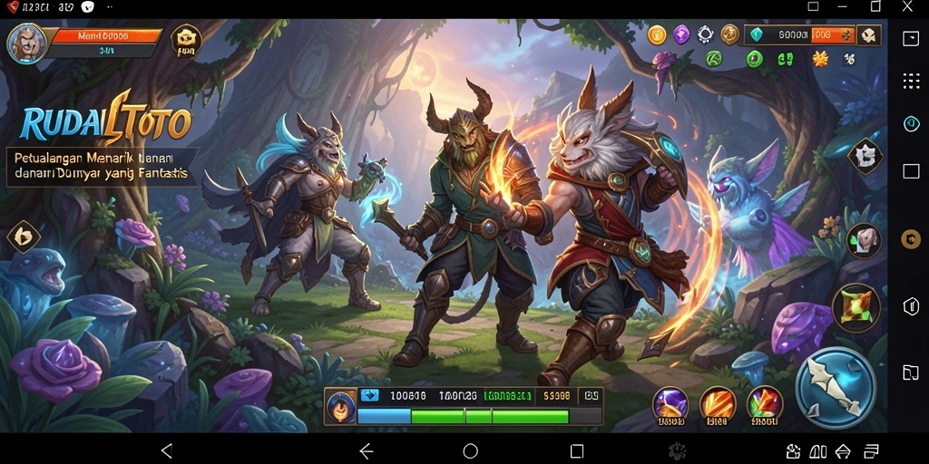 Tangkapan layar menampilkan aksi gameplay seru dalam RUDALTOTO.