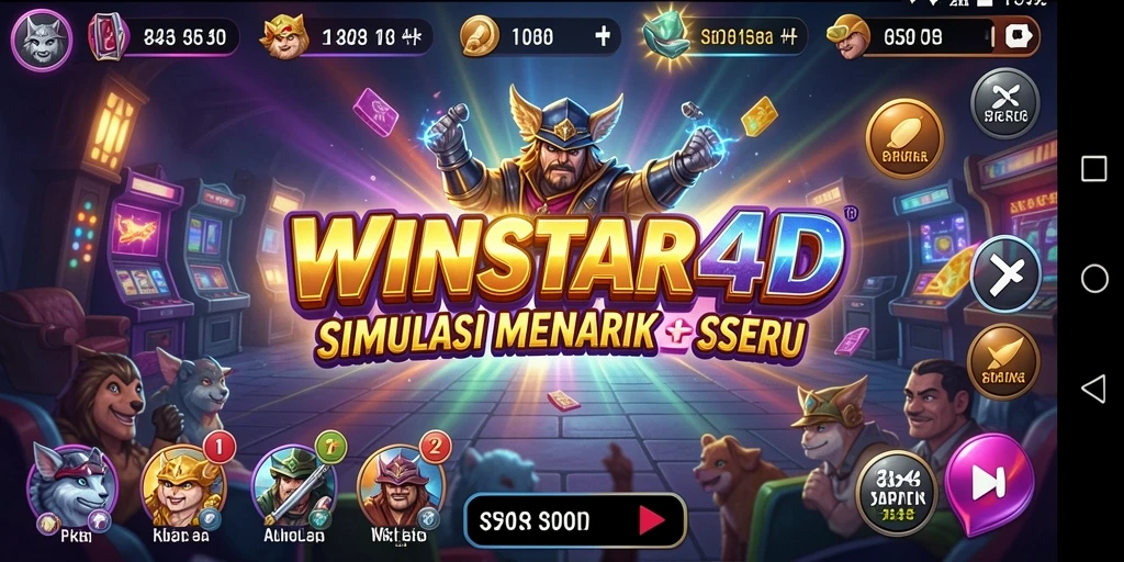 Tampilan gameplay <strong>WINSTAR4D</strong> dengan grafik realistis dan interaksi seru.